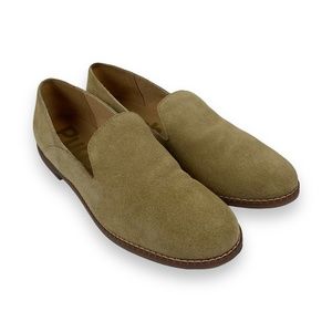 Hush Puppies Tan Khaki Suede 9 Wide - Leather Wren Loafer Flat Slip On